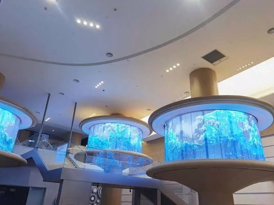 La morbidezza di alta risoluzione di P2mm ha curvato gli schermi di visualizzazione principali flessibili del cilindro del centro commerciale