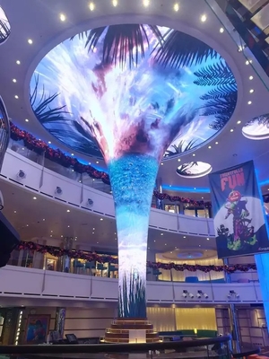 L'albero ha modellato lo schermo di visualizzazione flessibile del LED P2 creativo dell'interno