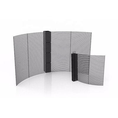 comprare P7.8-7.82mm Pubblicità Display LED trasparente Pannello di vetro Finestra Tela TV online manufacture