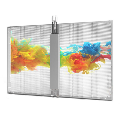 comprare Finestra in vetro a parete video a LED trasparente a colori completi da 3,9 mm online manufacture
